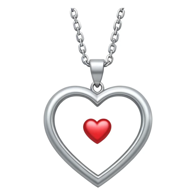 pendant with a meaningful symbol like a heart or infinity sign on a delicate chain sticker