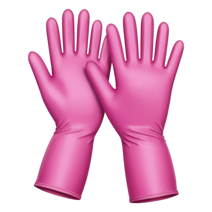 Guantes médicos de color rosa sticker
