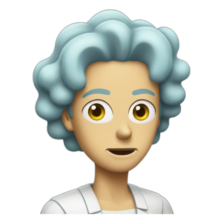 Rick from rick and morty as a woman sticker
