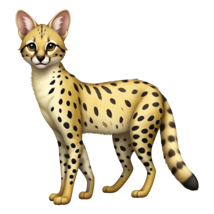 Serval-Genet-Civet-hybrid, full body sticker