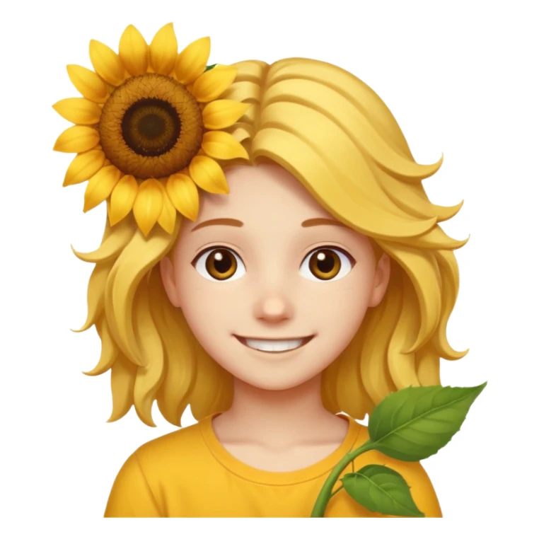 Teen with sunflower in hair


























 sticker