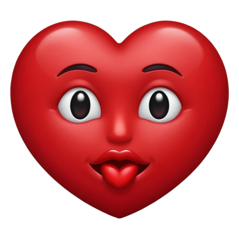 dark red kiss emoji  sticker