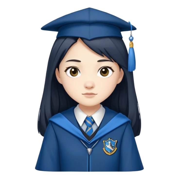 Cho Chang in harry potter, wear hogwarts Ravenclaw uniform sticker