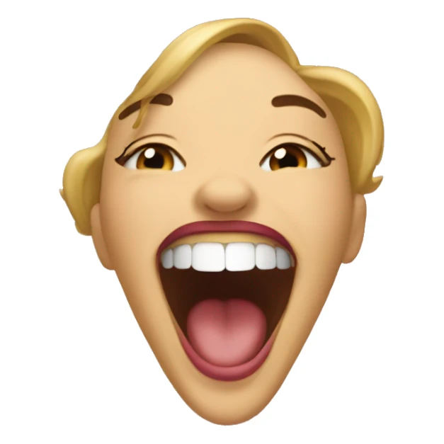 Coquette laughing sticker