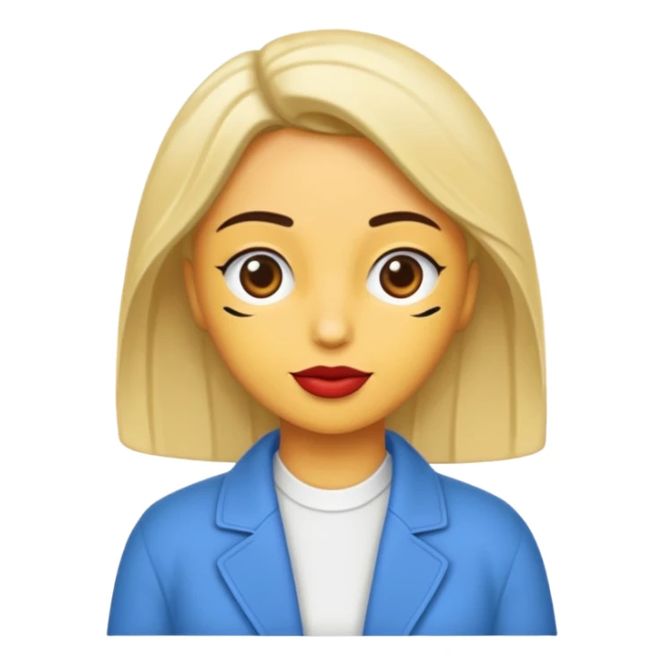 Mavi kutucuğun içerisinde beyaz tik sticker