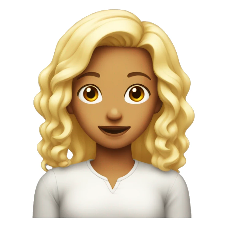 Girl face rare sticker