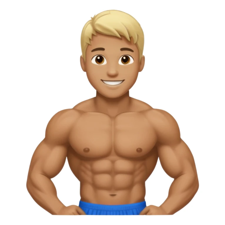 blonde black male athlete sticker