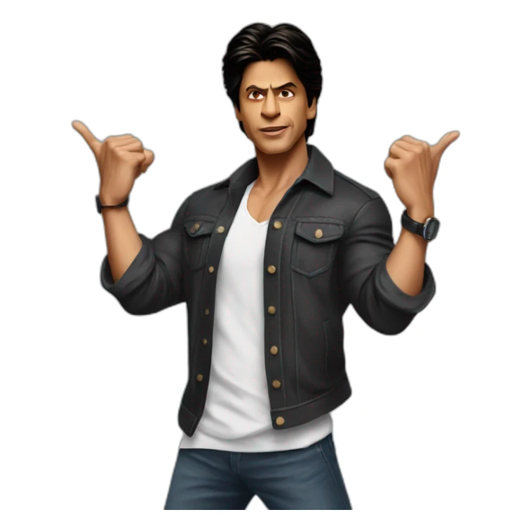 Shahrukh khan spreading his arms sticker