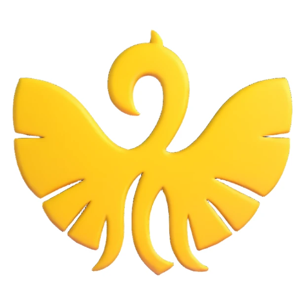 Wu-Tang Clan logo, 3D effect, yellow and black sticker