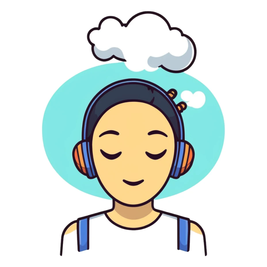 a woman with steam coming out of her ears sticker
