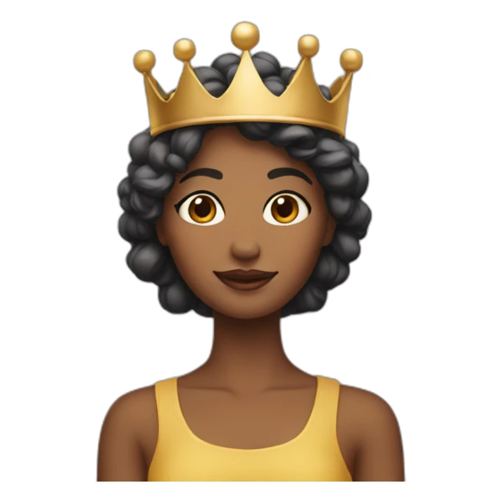 crown girl  sticker