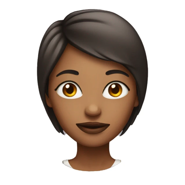 Woman with heart eye sticker