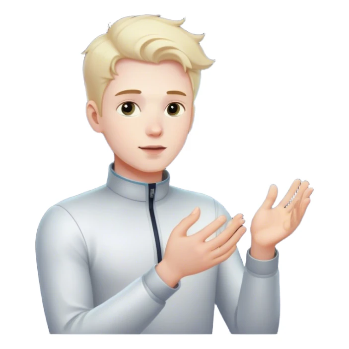 A young man floats in space, touching a particle that glows and expands, shaping the universe around him. Each touch creates new light, symbolizing how his choices build his own reality. sticker