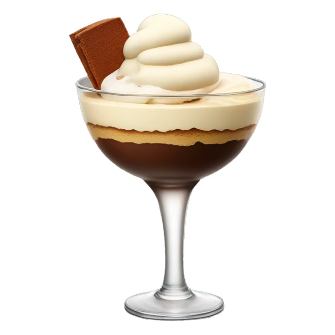 Cocktail Tiramisu with icecream sticker