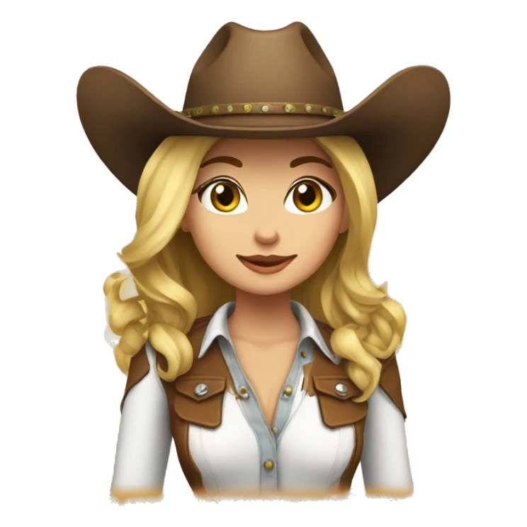 cowgirl cute sticker
