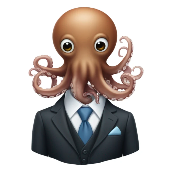 Octopus in a suit sticker