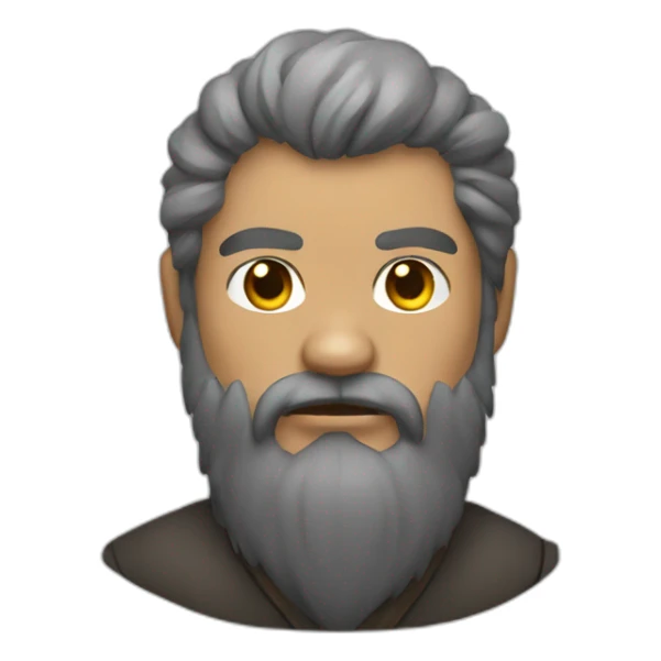 a mix of bear and eagle grey and hairy kung fu sticker