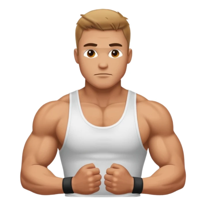 the classic bold jock with muscles wearing top sticker