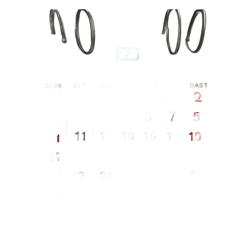 a calendar with a 20 as date and january as month sticker