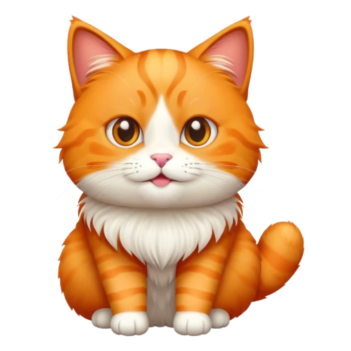 create emoji of orange cat greeting with "assalamualaikum", animated  sticker