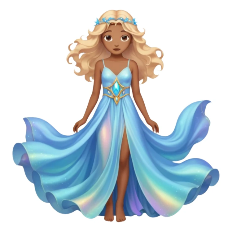 Luna en acuario sticker