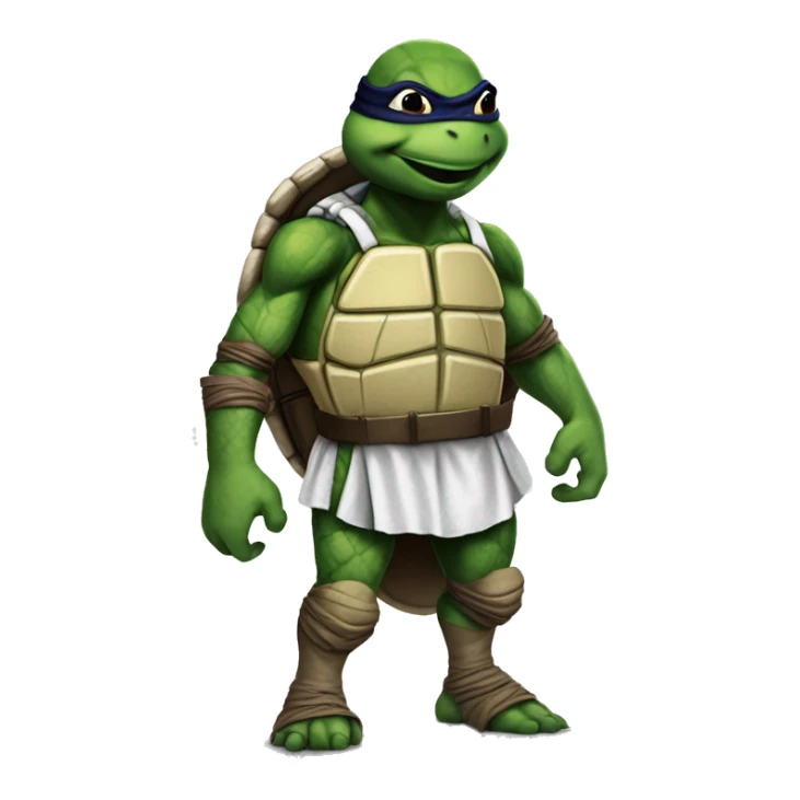 teenage mutant ninja turtle using real madrid shirt sticker