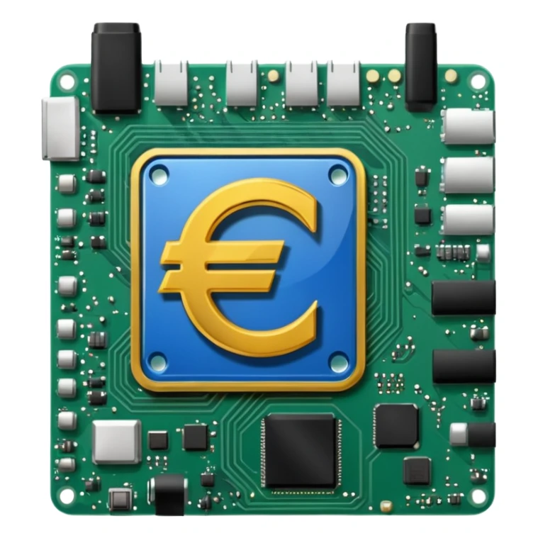 Motherboard euro sign  sticker