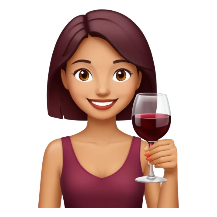 girl toasting with wine sticker