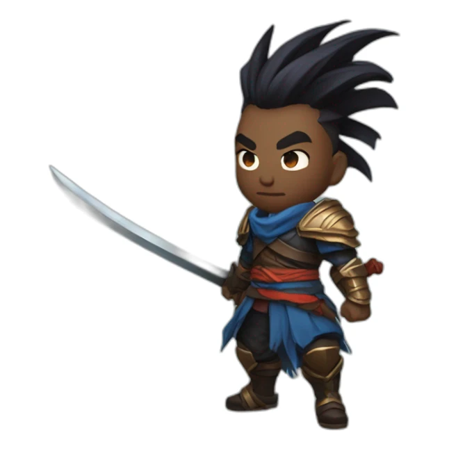 yasuo from league of legend sticker