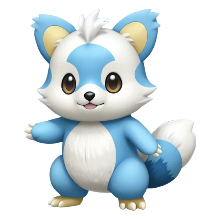 Oshawott-Emolga-Pachirisu-Cacomistl-Fakemon-hybrid-creature (full body) sticker