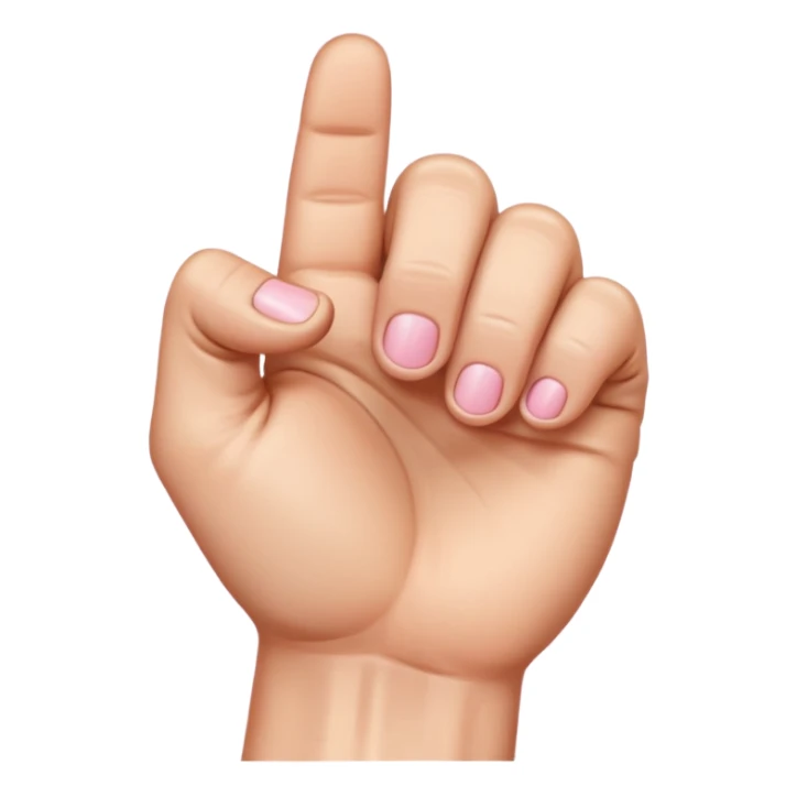 puño cerrado y dedo meñique estirado sticker