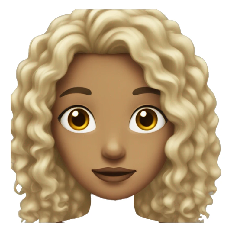 woman with long dark hair curly and dark eyes sticker