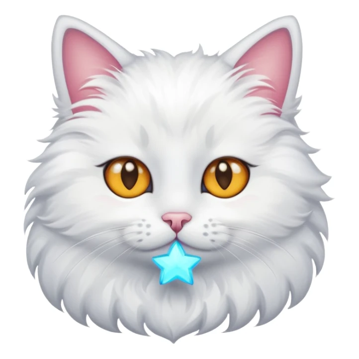 Cat with star eyes sticker