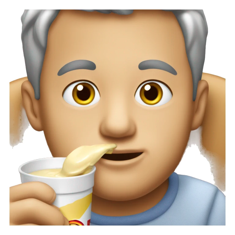 man eating cerelac baby food sticker