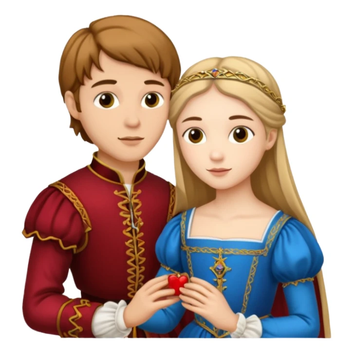 Romeo Juliet  Renaissance clothes sticker