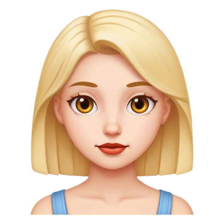 realistic portrait of girl sticker