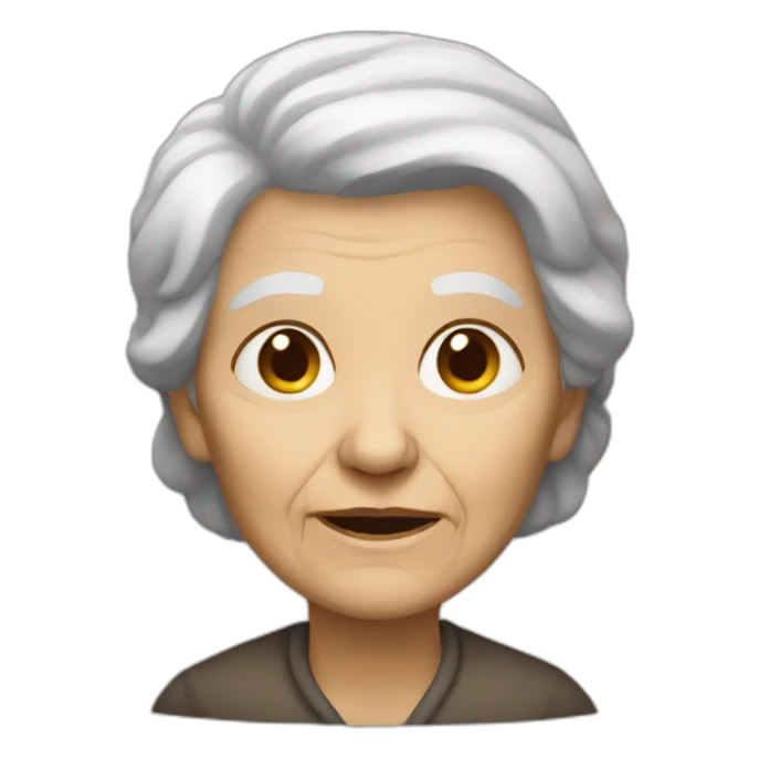 Old woman dead sticker