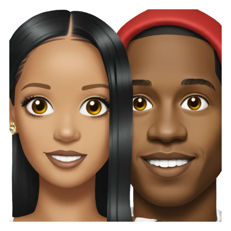 rihanna and asap rocky sticker