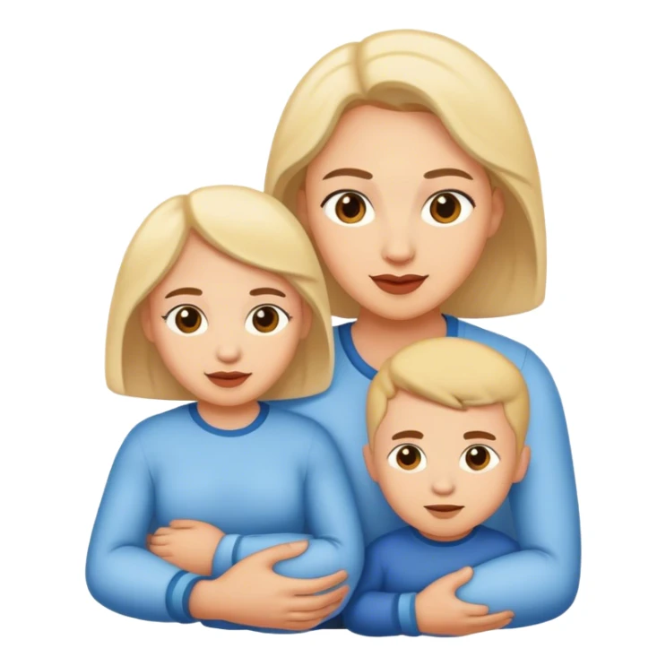 mom, dad and twin brothers sticker