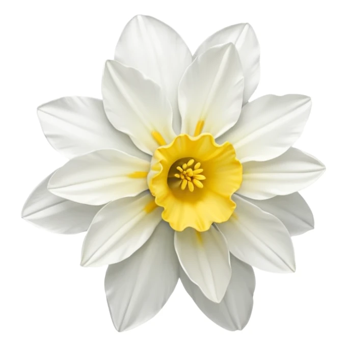 Narcisus flower sticker