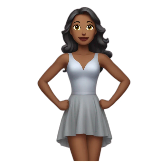 superwoman in dress sticker