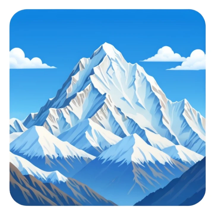 Make an emoji of Kanchenjunga mountain sticker
