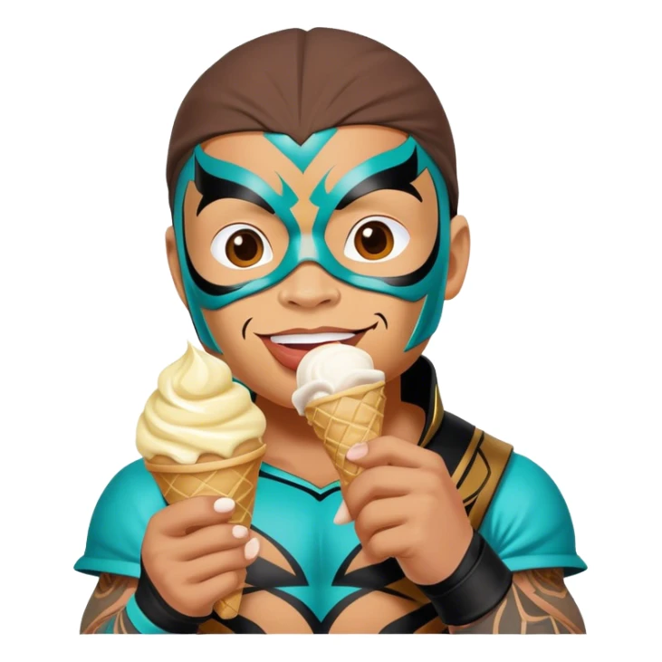 Rey mysterio eating ice cream sticker