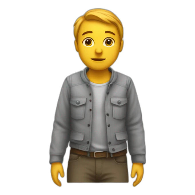 Personne qui se penche en arrière sticker