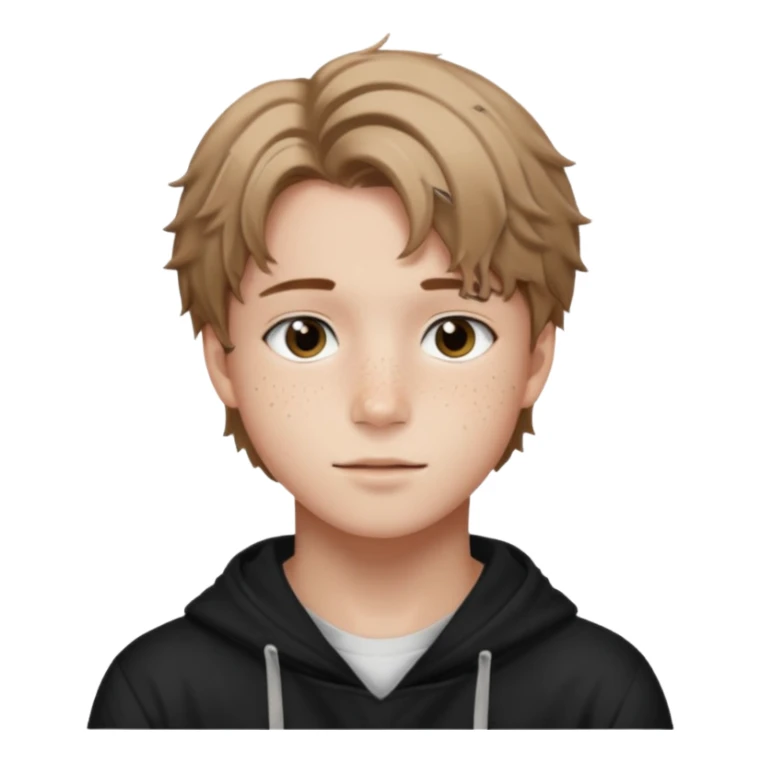 felix of stray kids light brunnete sticker