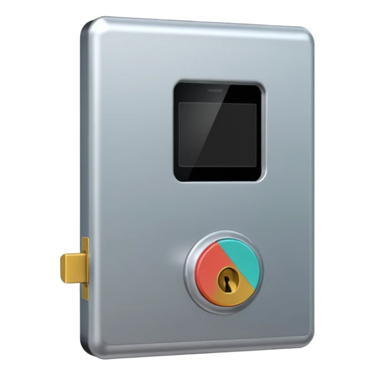 Electronic Door Lock System with card insert only screen no key hole sticker