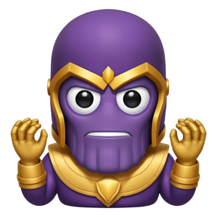 Squıd game Thanosun hareketini yapan emoji  sticker