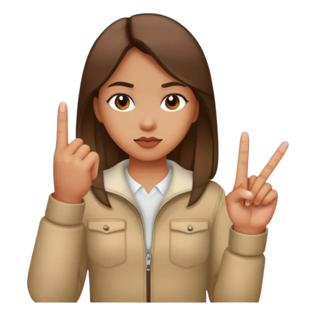Girl with middle finger  sticker