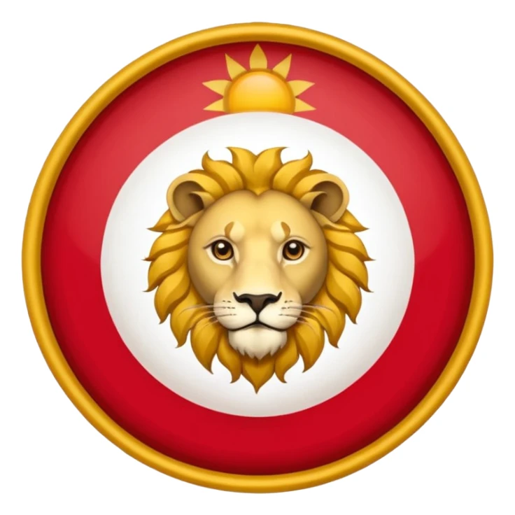 Please create the Iranian flag with the Lion and Sun on the center? sticker