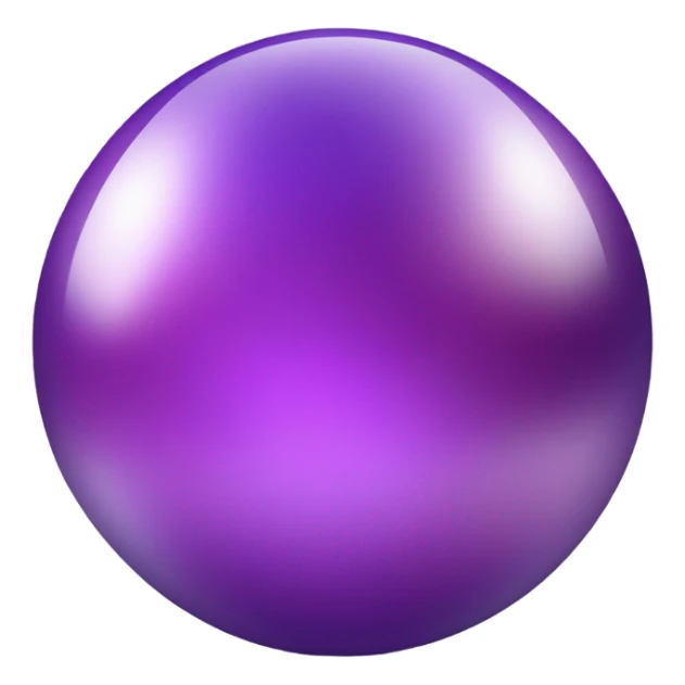 fortune ball in purple and blur shades sticker